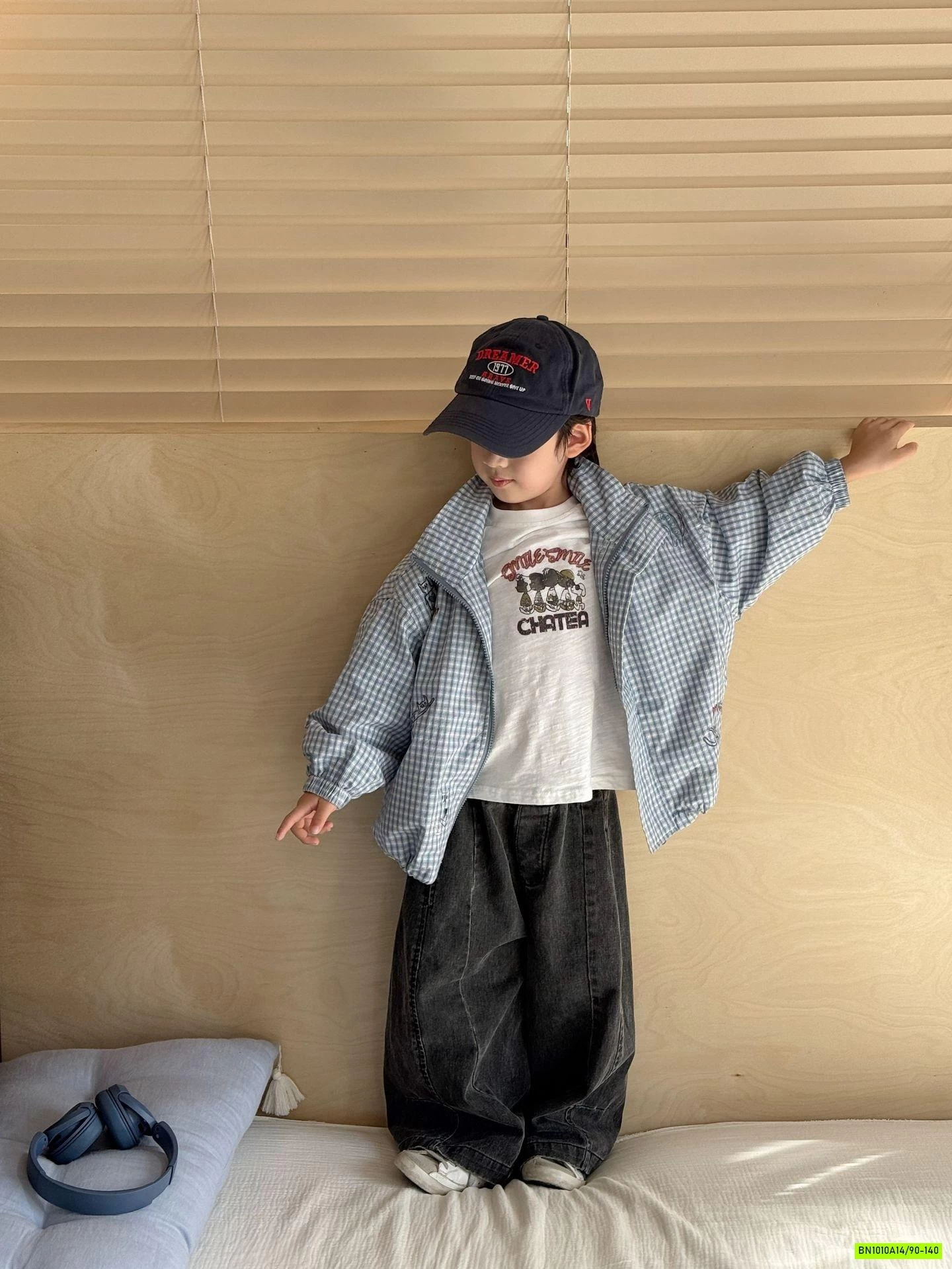 KHOÁC GIÓ CARO XANH