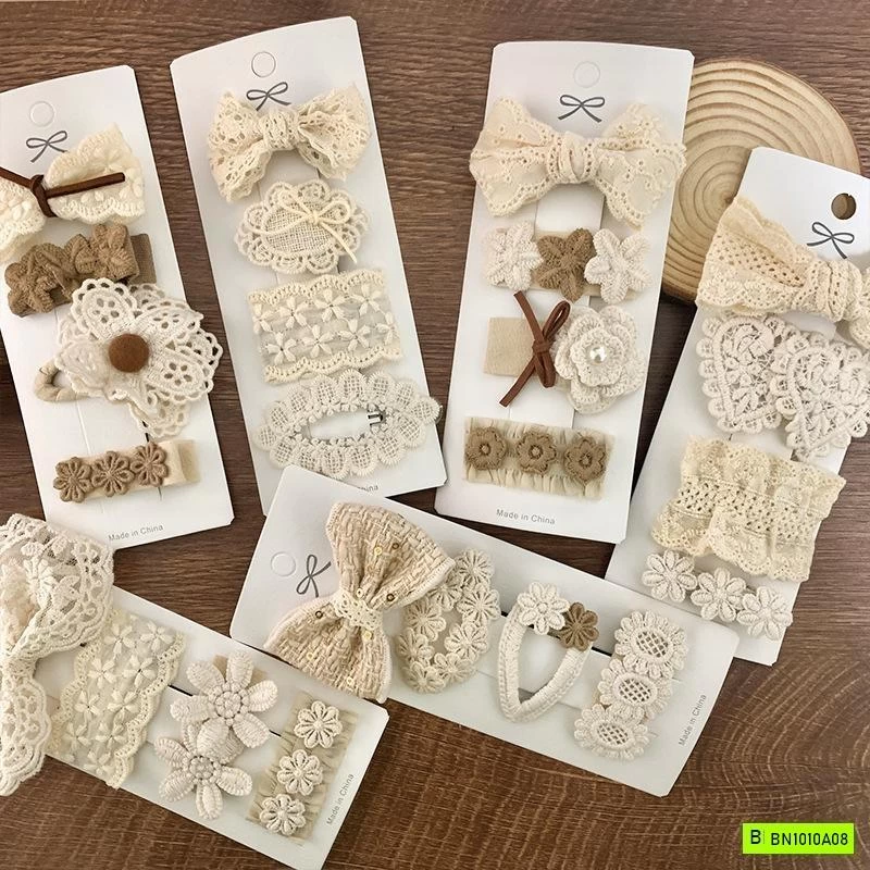 SET 4 KẸP TÓC REN TIỂU THƯ