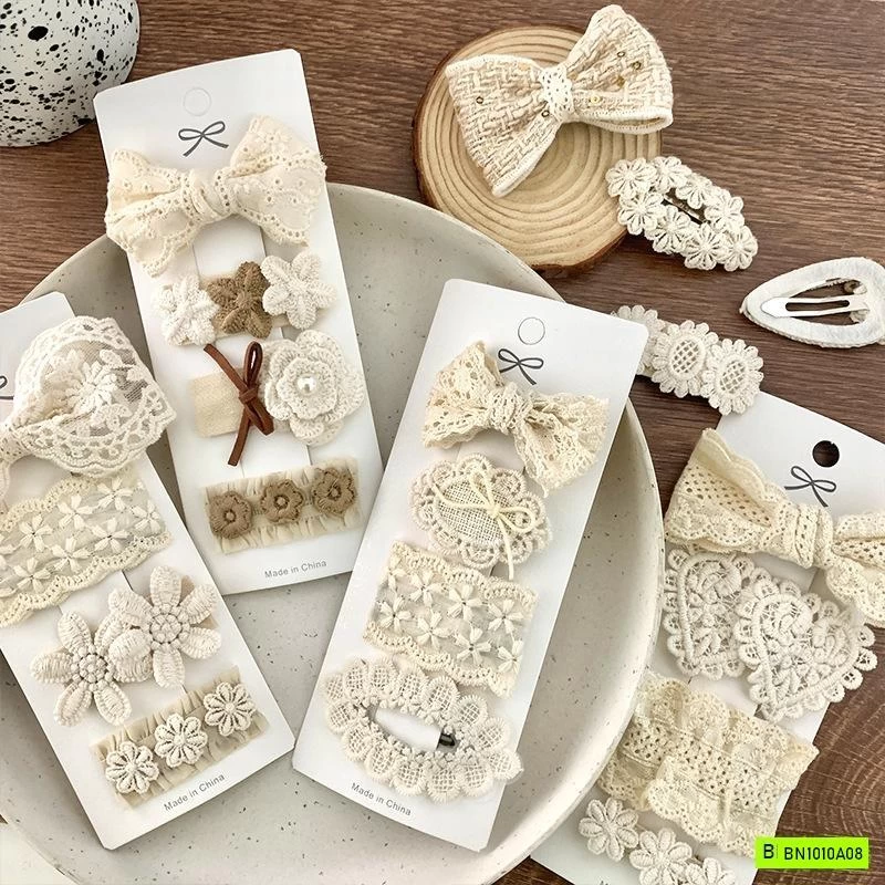 SET 4 KẸP TÓC REN TIỂU THƯ