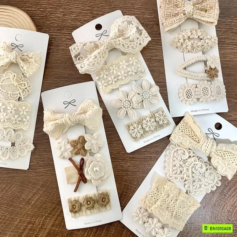 SET 4 KẸP TÓC REN TIỂU THƯ