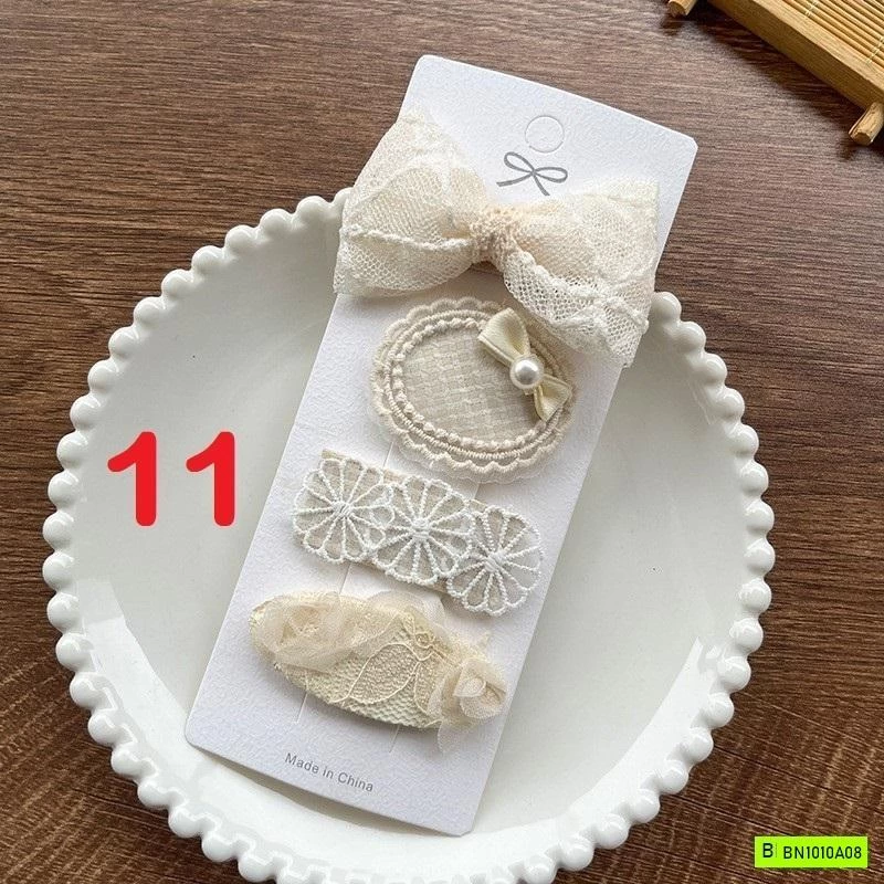 SET 4 KẸP TÓC REN TIỂU THƯ