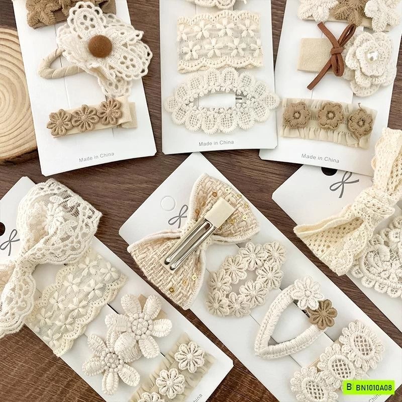 SET 4 KẸP TÓC REN TIỂU THƯ