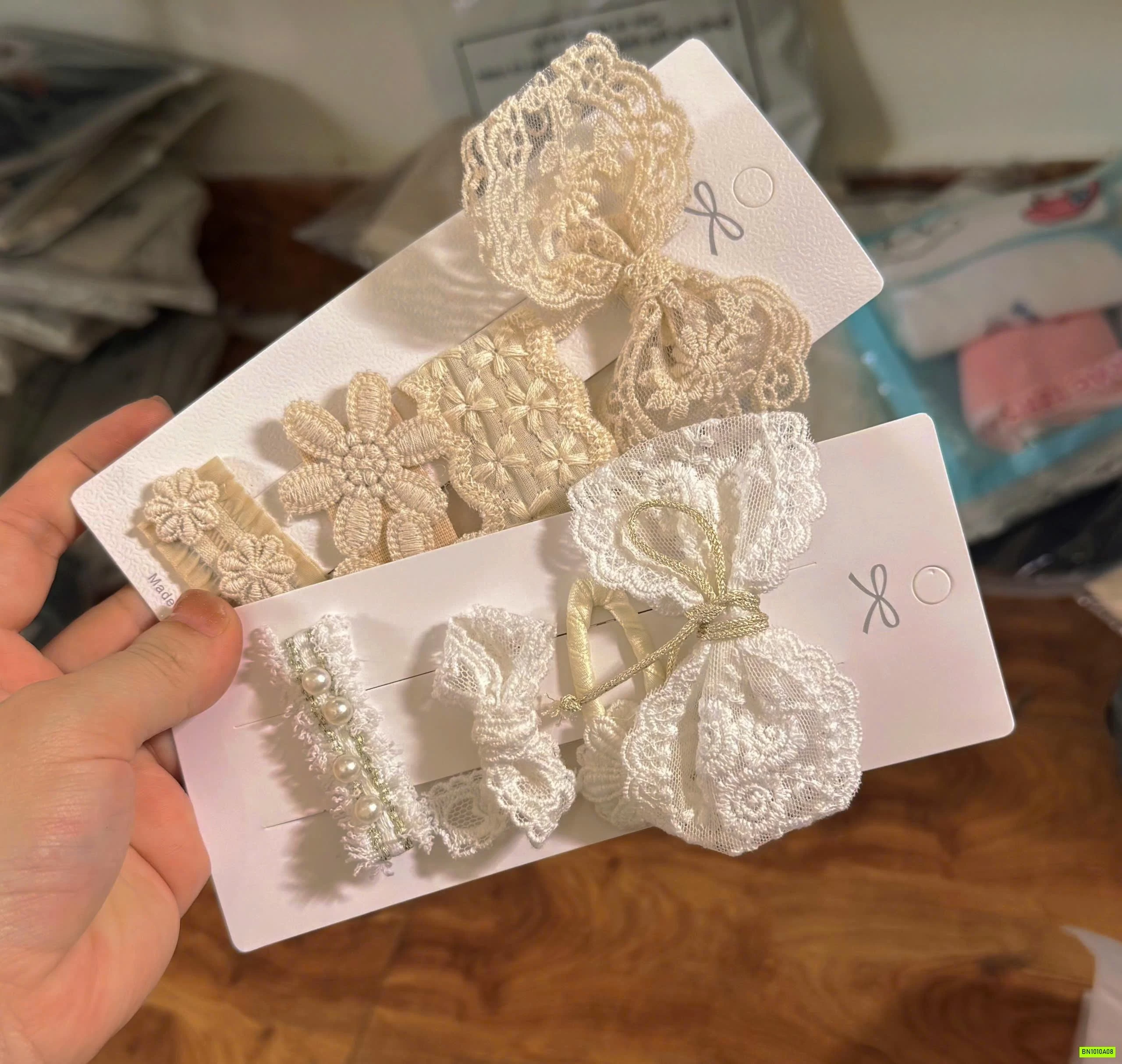 SET 4 KẸP TÓC REN TIỂU THƯ