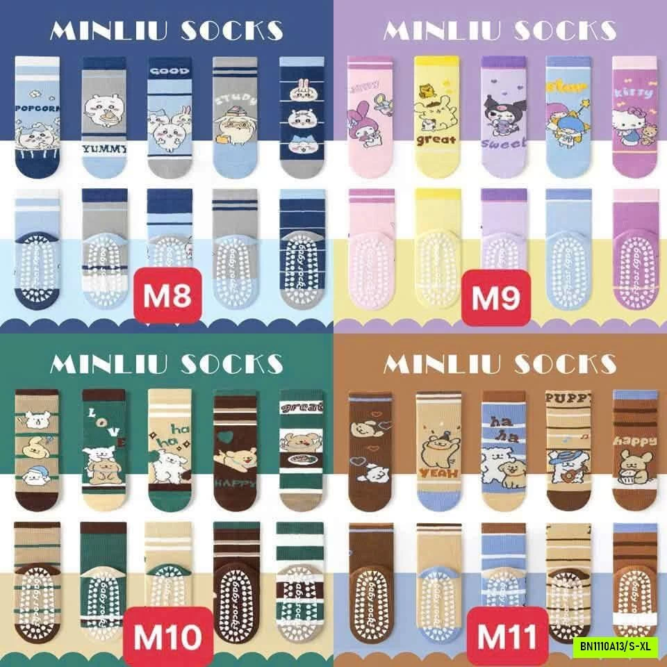 SET 5 ĐÔI TẤT CHỐNG TRƯỢT MINLIU