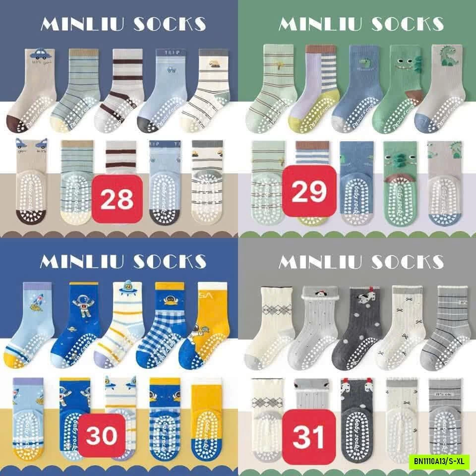 SET 5 ĐÔI TẤT CHỐNG TRƯỢT MINLIU