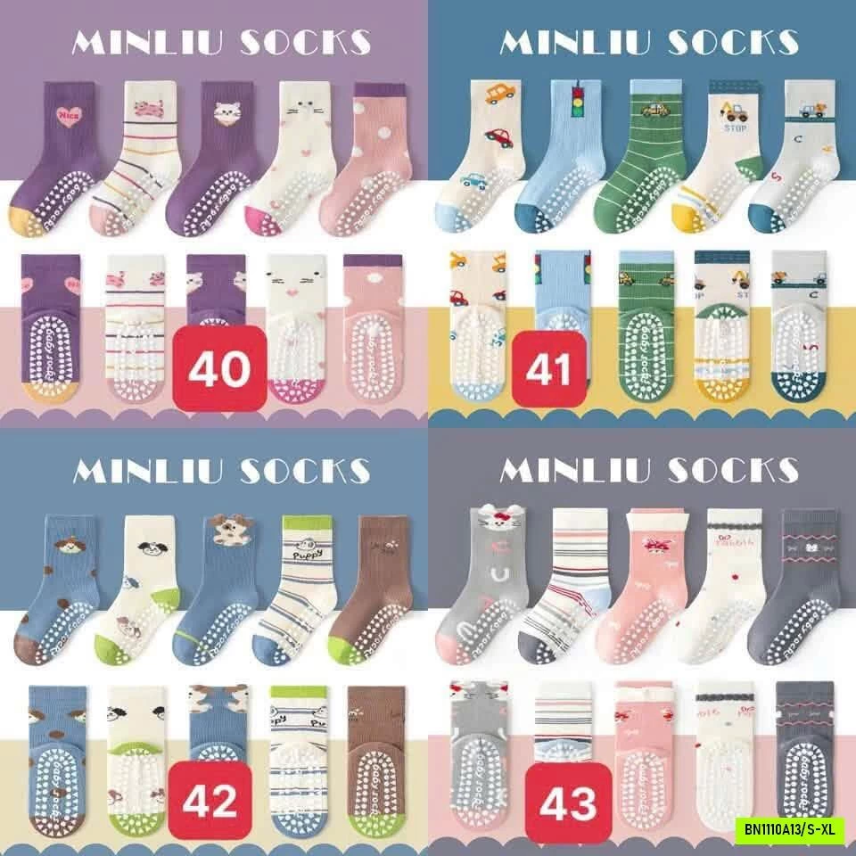 SET 5 ĐÔI TẤT CHỐNG TRƯỢT MINLIU