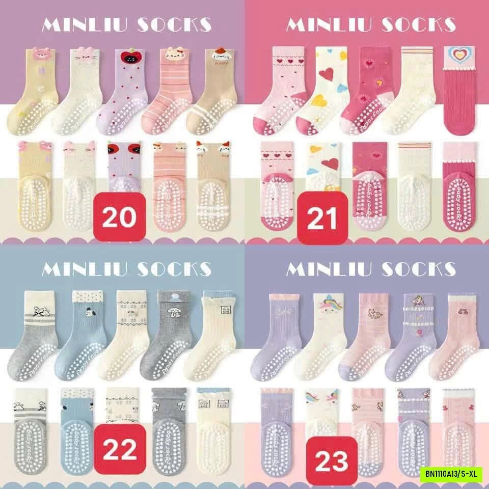SET 5 ĐÔI TẤT CHỐNG TRƯỢT MINLIU