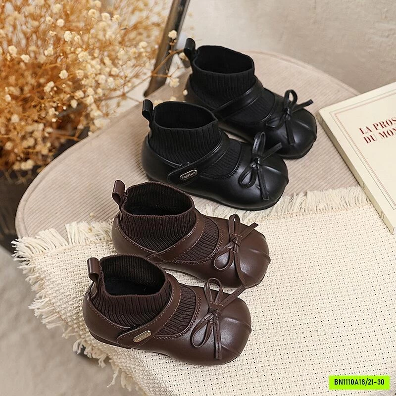 GIÀY BÚP BÊ CỔ LEN CAO