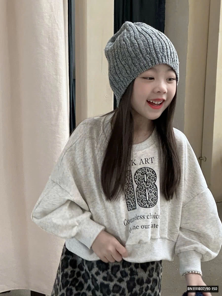 SÉT ÁO NỈ CROPTOP MIX CHÂN VÁY DA BEO