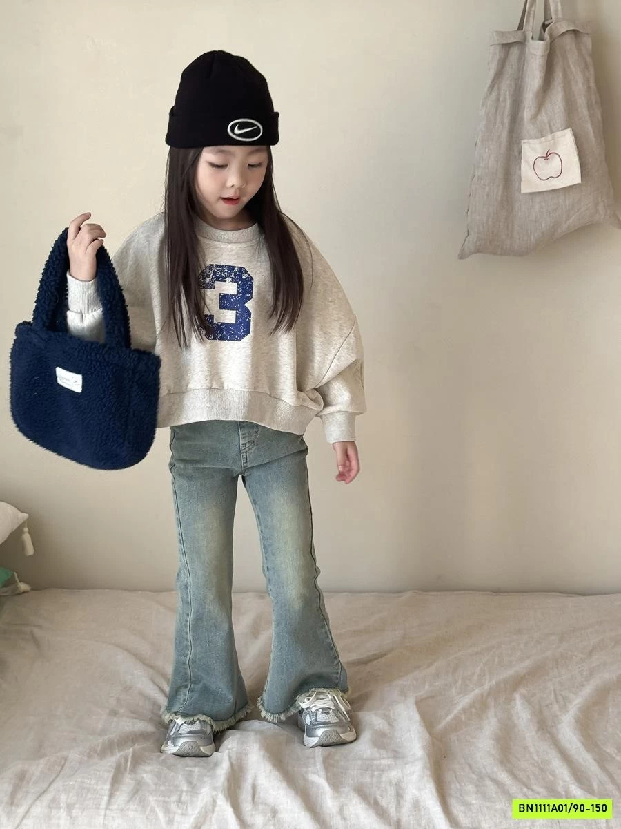 JEANS LOE TUA GẤU CẠP CHUN