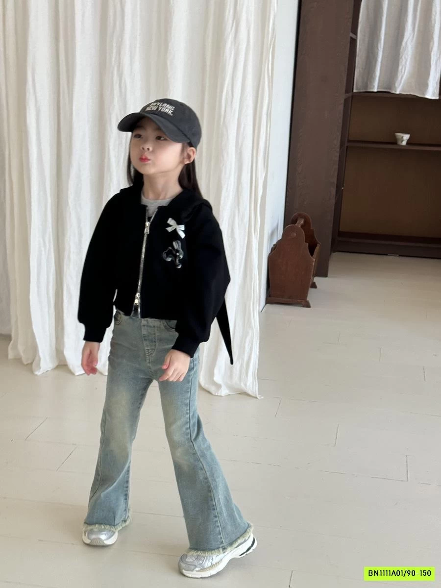 JEANS LOE TUA GẤU CẠP CHUN