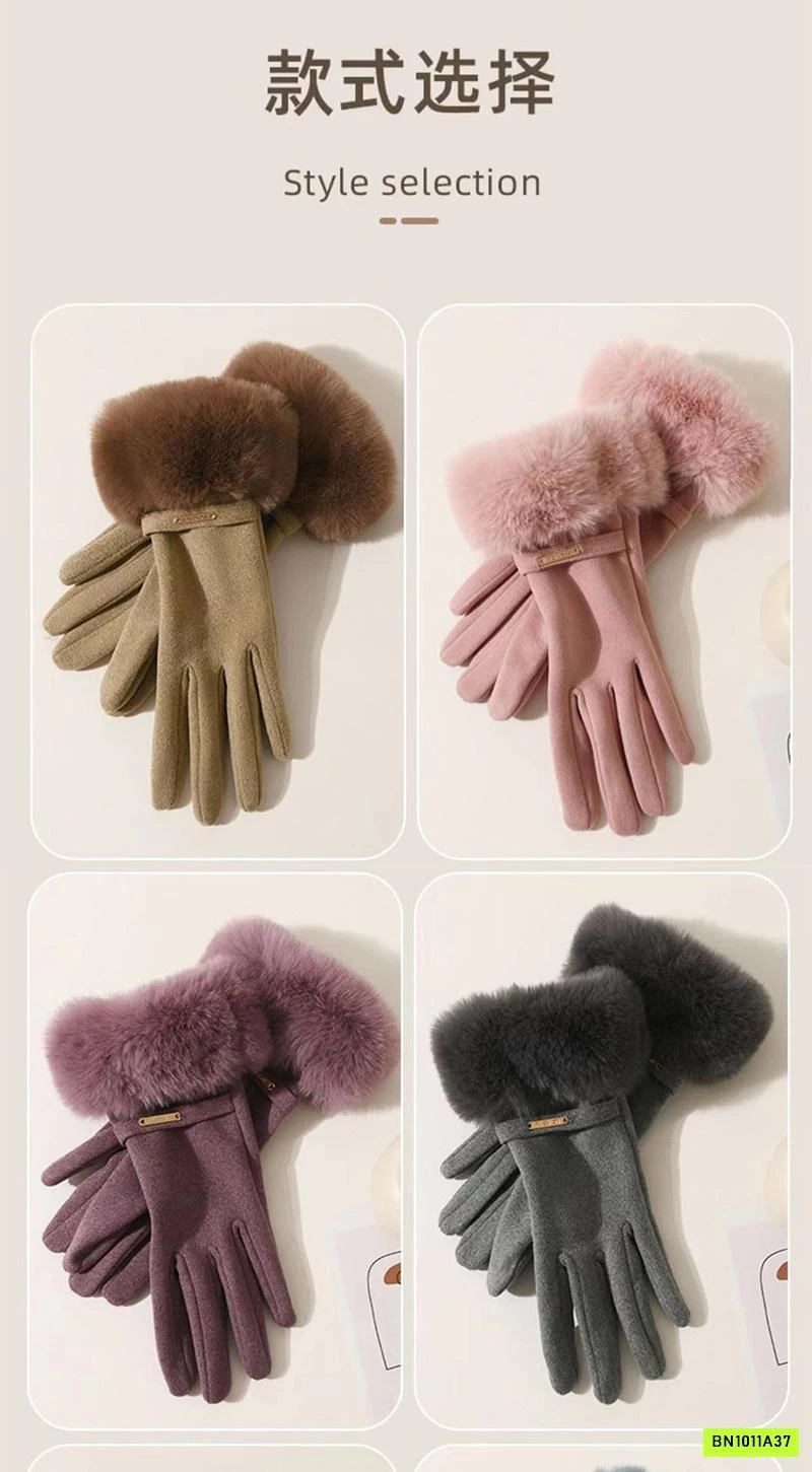 GĂNG TAY NỈ LÓT NHUNG NỮ