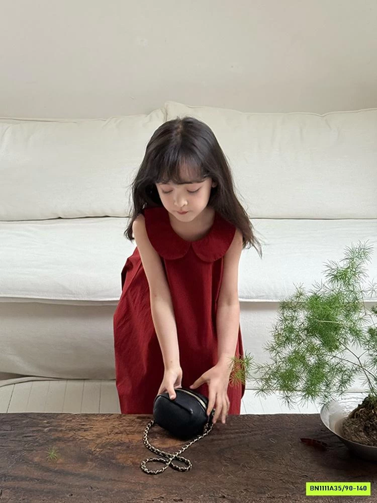 ĐẦM BÍ ĐỎ CỔ SEN 25E021 AMBB