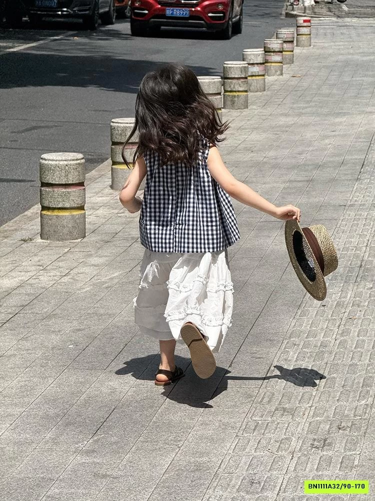 CHÂN VÁY BÈO TRẮNG DÁNG DÀI 25C151 AMBB