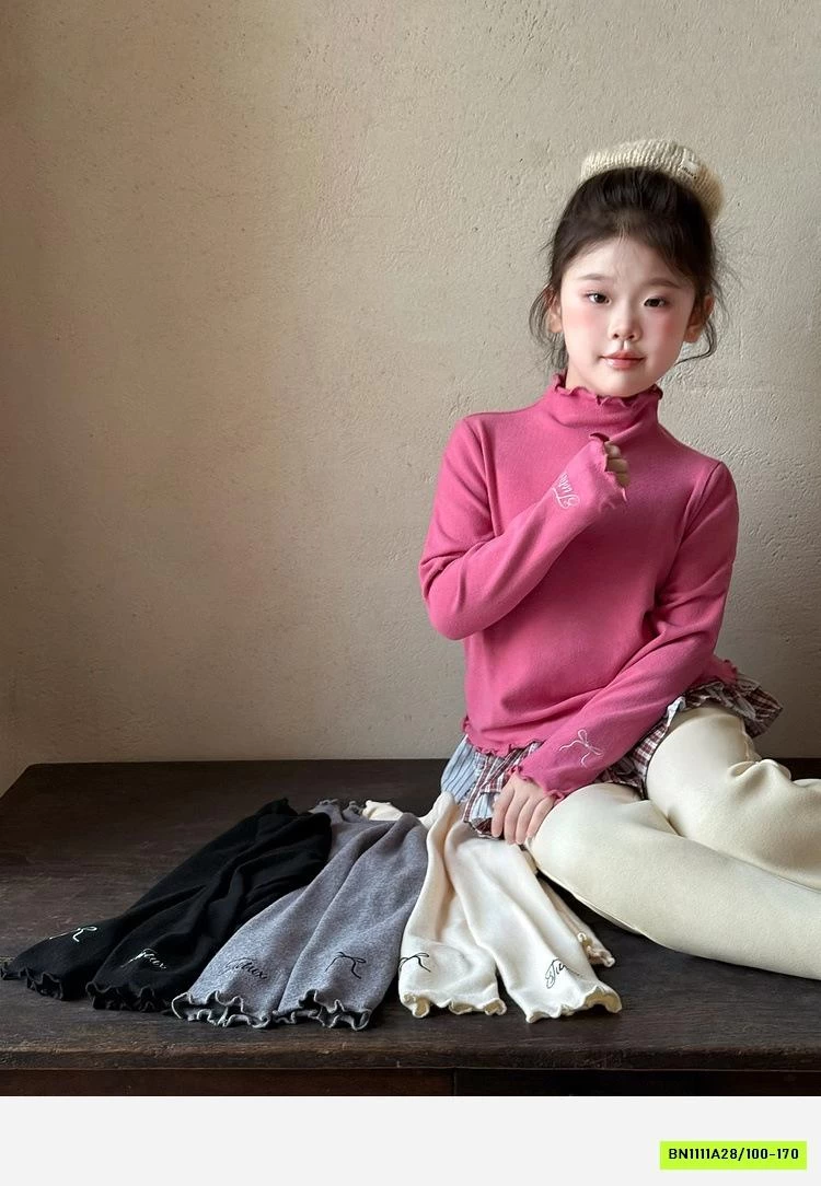 ÁO GIỮ NHIỆT VIỀN BÈO BÉ GÁI