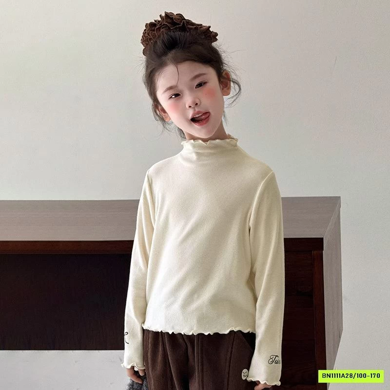 ÁO GIỮ NHIỆT VIỀN BÈO BÉ GÁI