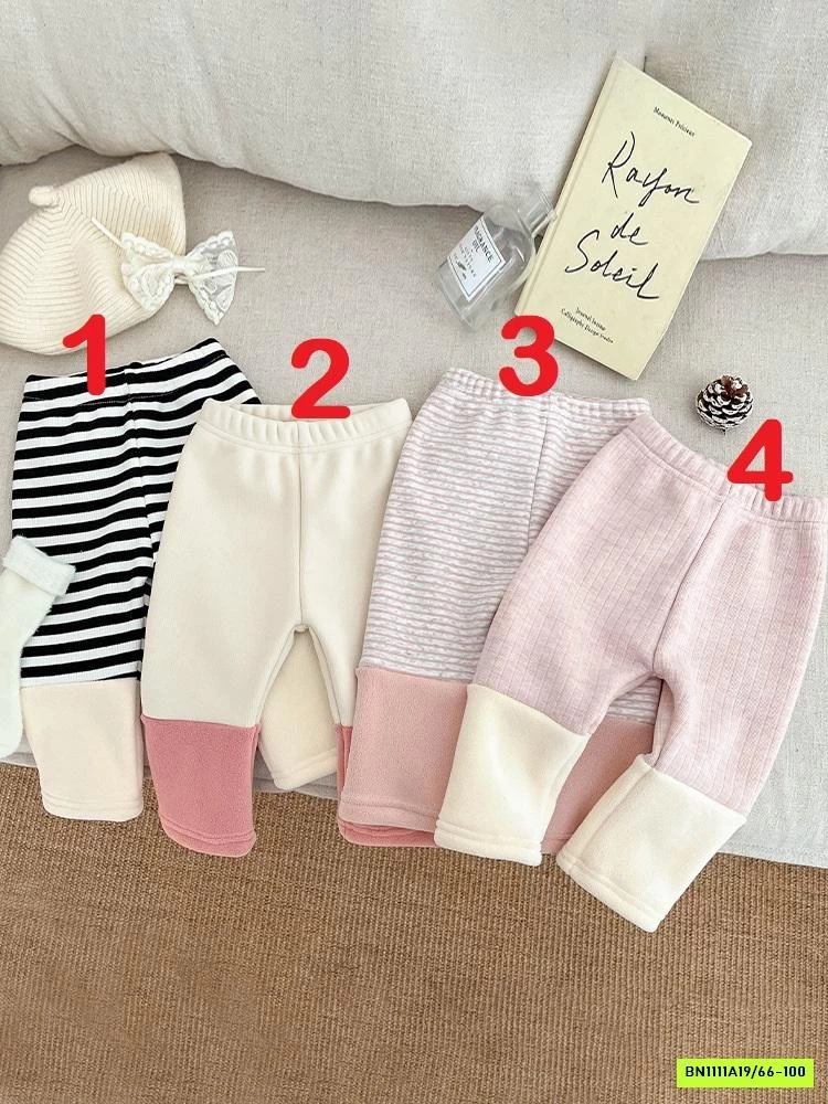 LEGGING LÓT NHUNG PHỐI MÀU