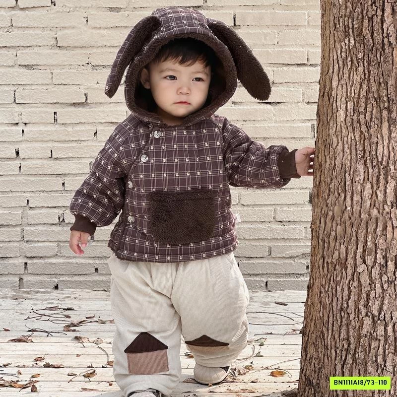 KHOÁC TAI THỎ LÓT LÔNG CỪU