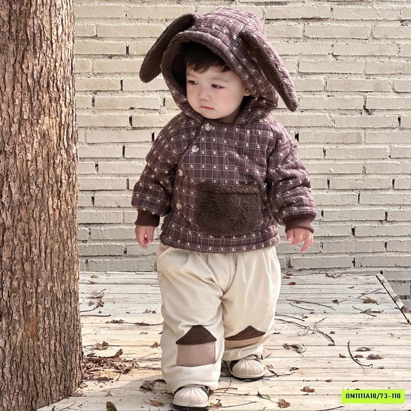 KHOÁC TAI THỎ LÓT LÔNG CỪU