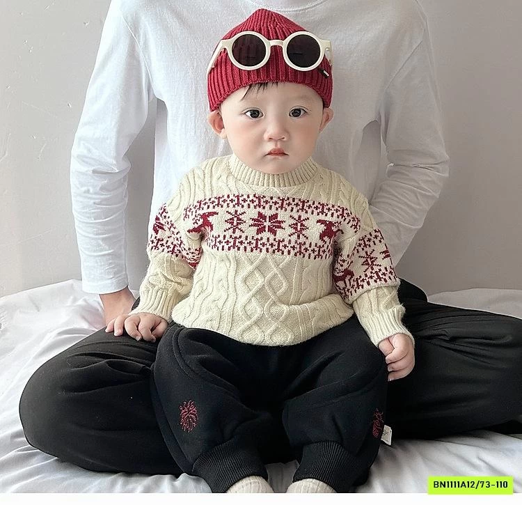 ÁO LEN HỌA TIẾT BÔNG TUYẾT SZ NHÍ