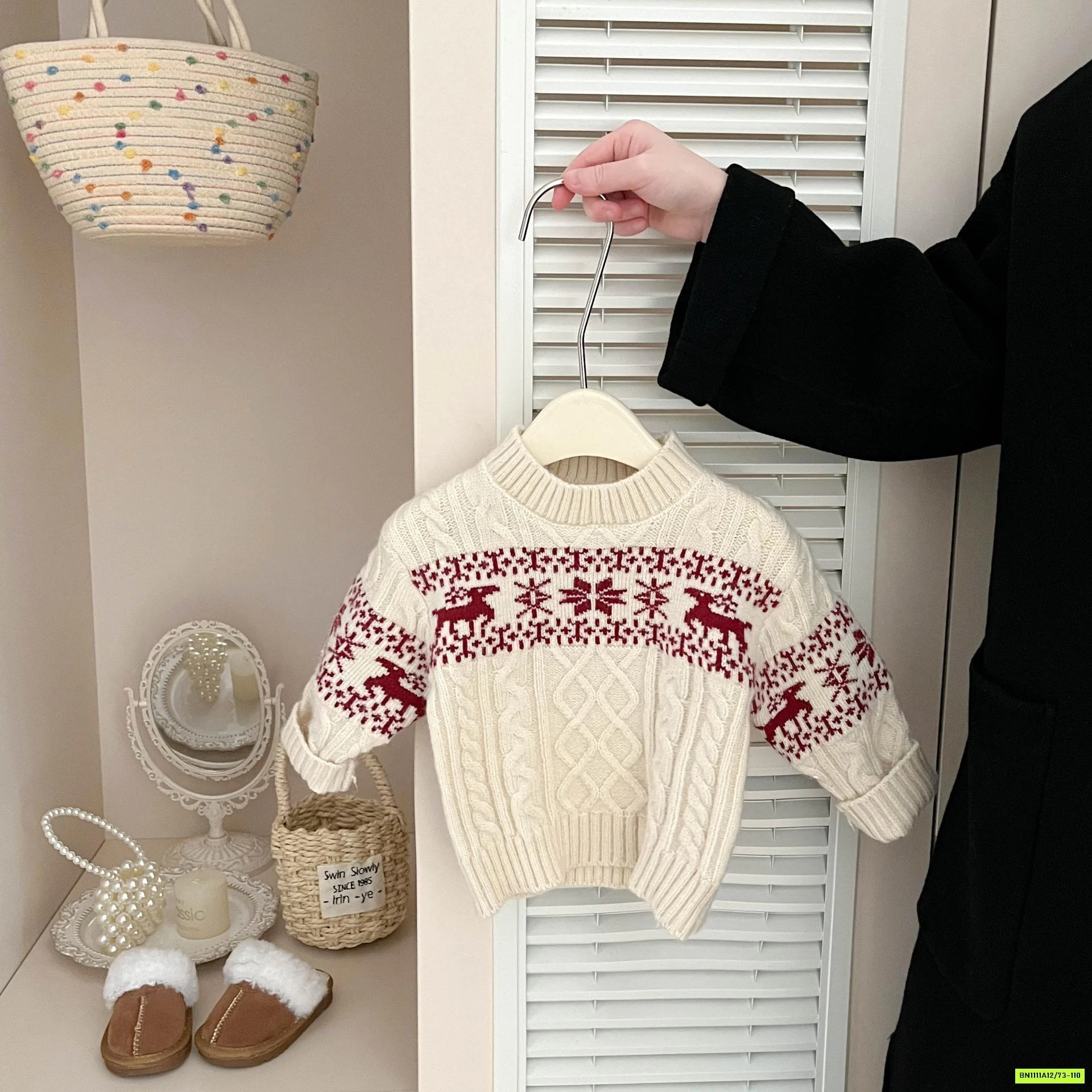 ÁO LEN HỌA TIẾT BÔNG TUYẾT SZ NHÍ