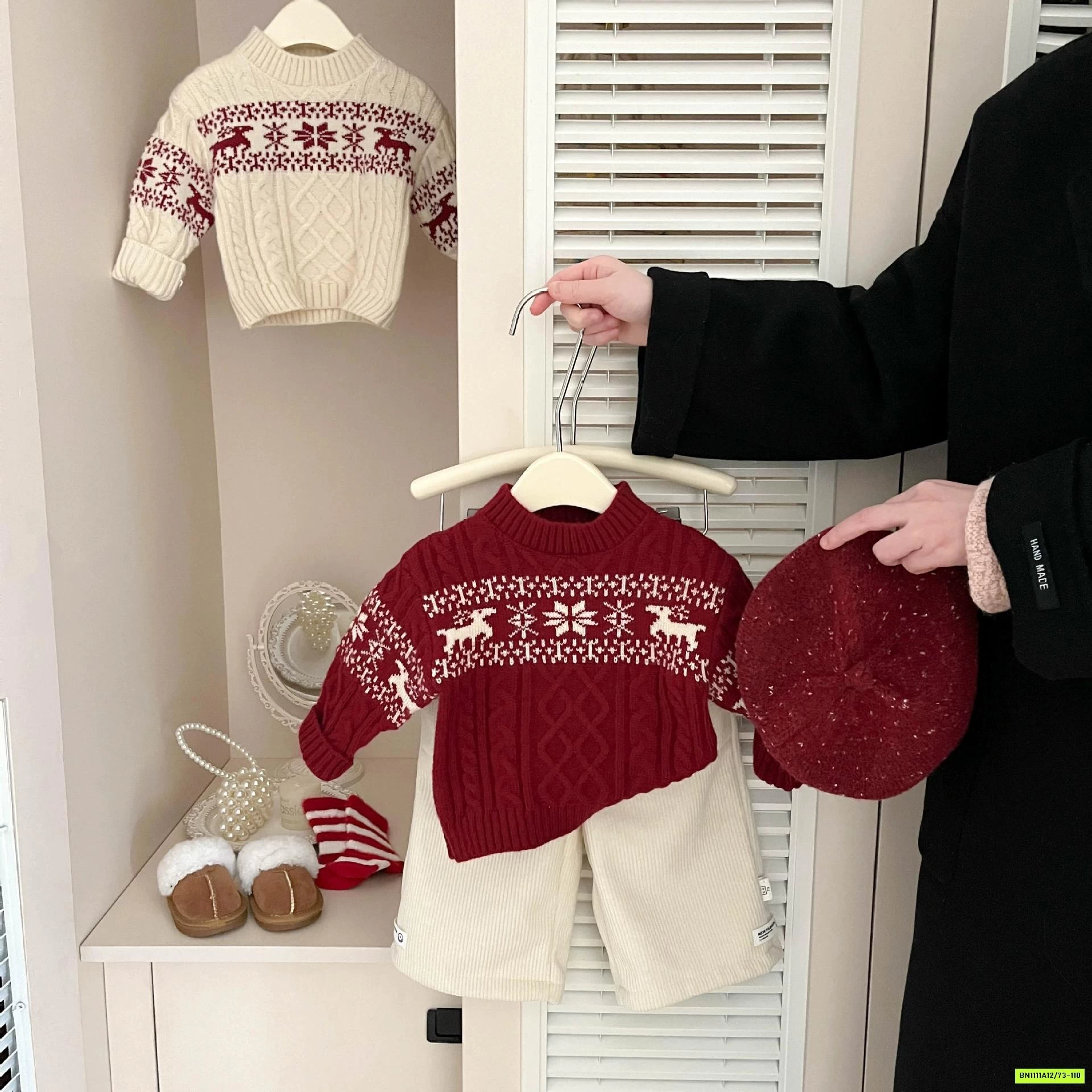 ÁO LEN HỌA TIẾT BÔNG TUYẾT SZ NHÍ