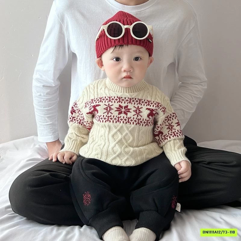 ÁO LEN HỌA TIẾT BÔNG TUYẾT SZ NHÍ