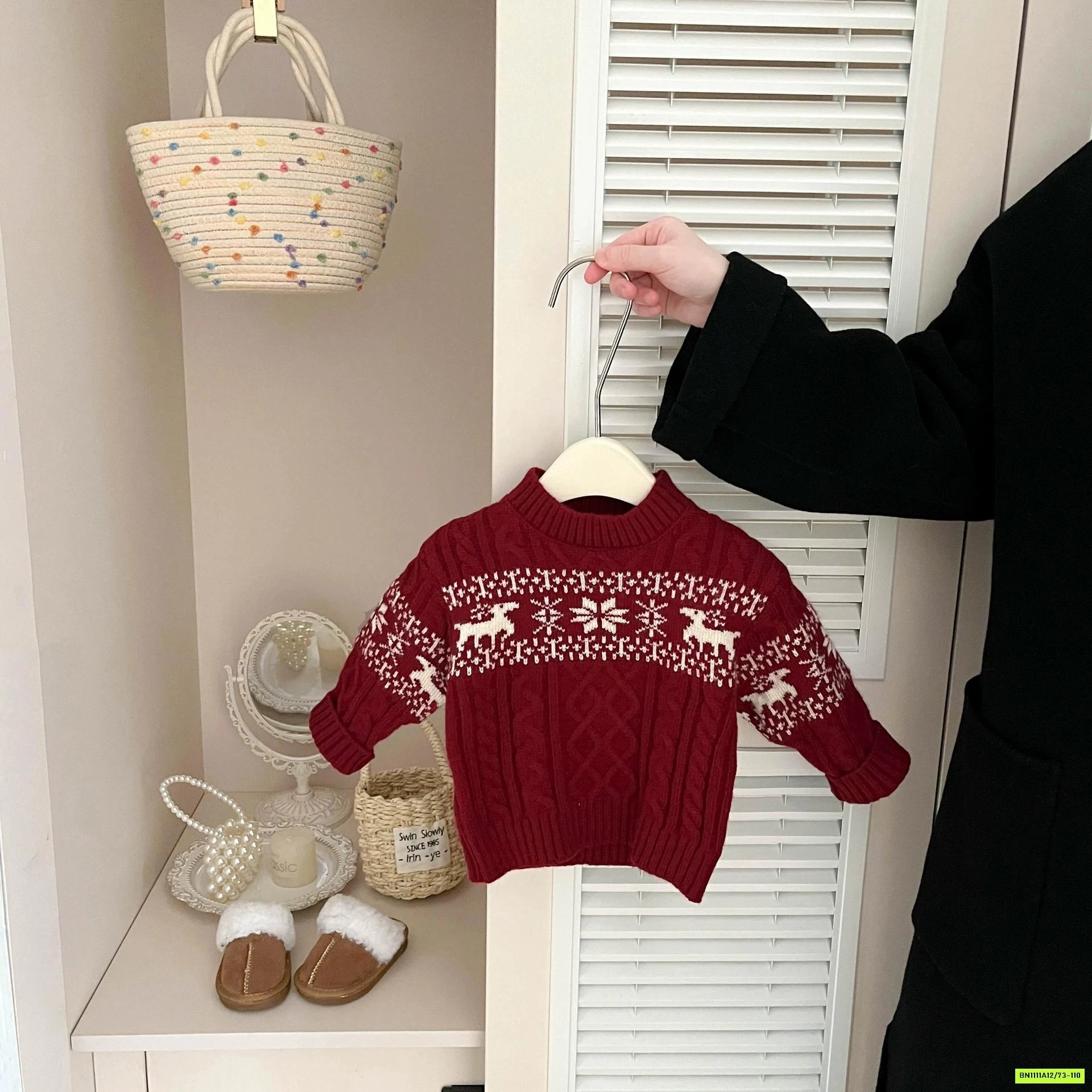 ÁO LEN HỌA TIẾT BÔNG TUYẾT SZ NHÍ