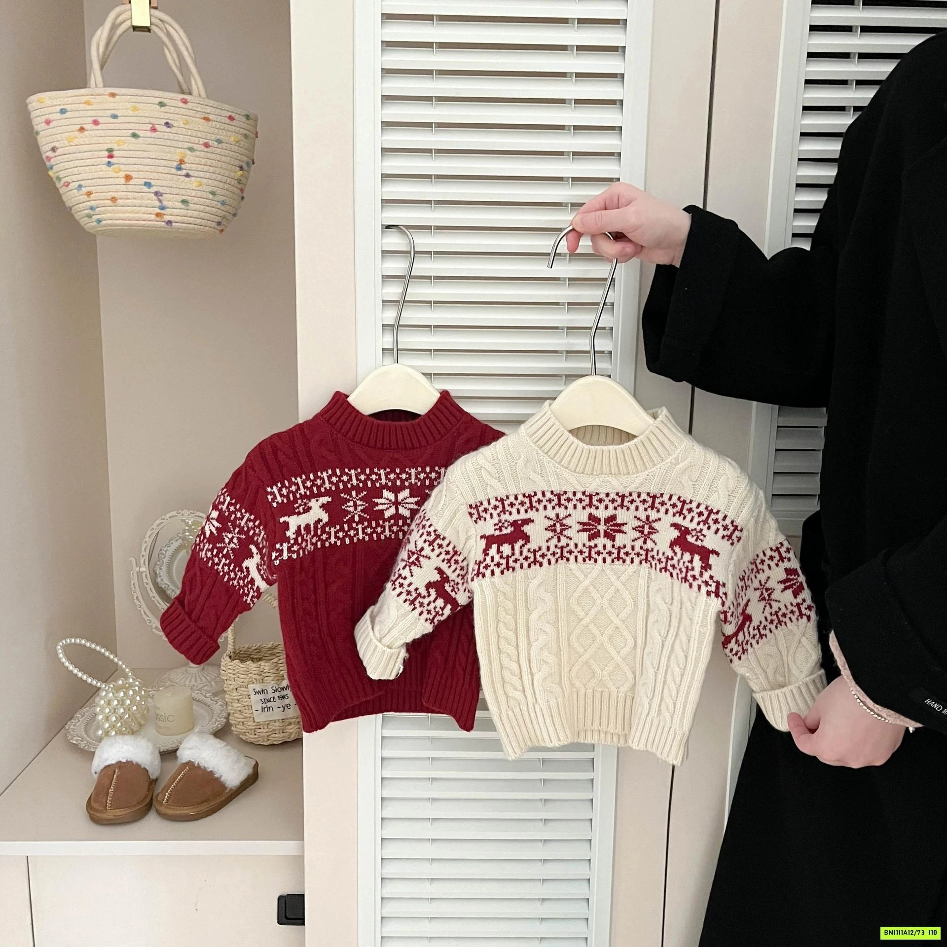 ÁO LEN HỌA TIẾT BÔNG TUYẾT SZ NHÍ