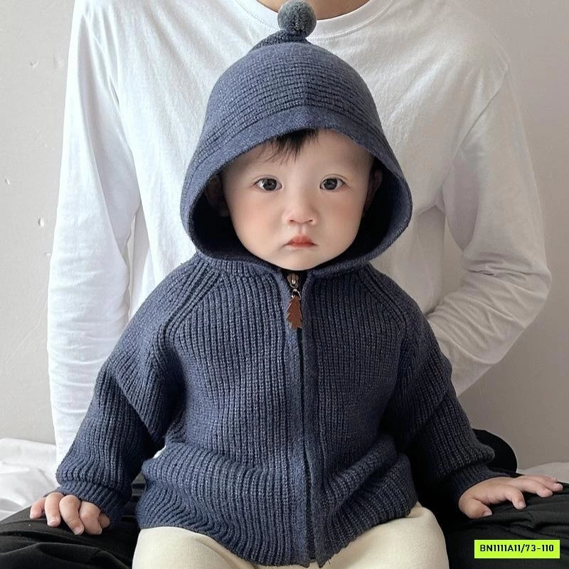 KHOÁC LEN LIỀN MŨ KHÓA KÉO