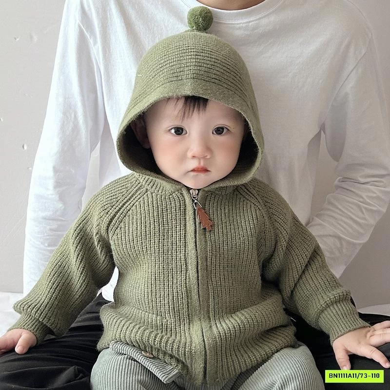 KHOÁC LEN LIỀN MŨ KHÓA KÉO