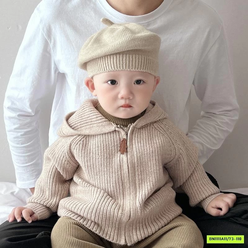 KHOÁC LEN LIỀN MŨ KHÓA KÉO