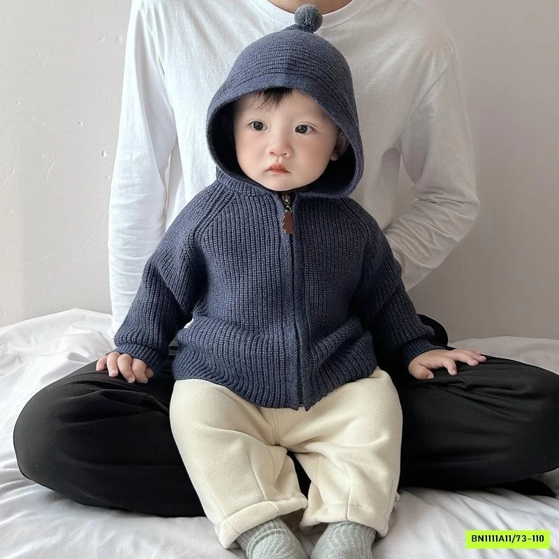 KHOÁC LEN LIỀN MŨ KHÓA KÉO