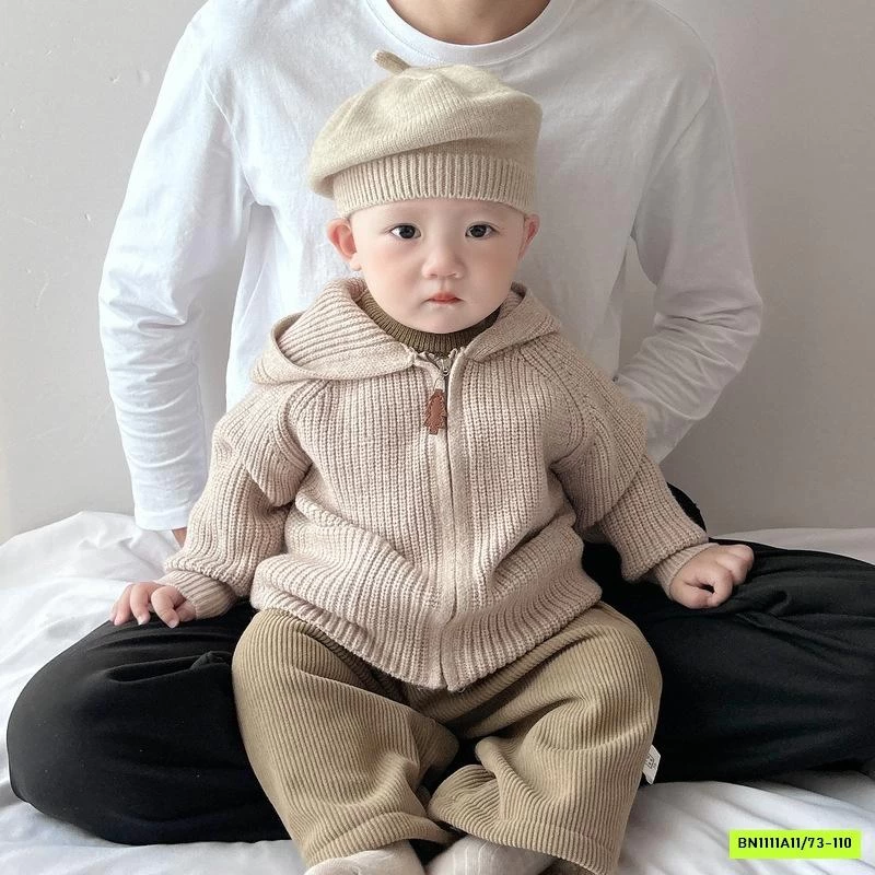 KHOÁC LEN LIỀN MŨ KHÓA KÉO