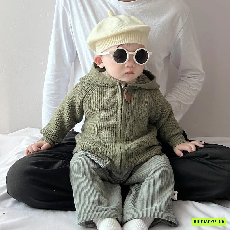 KHOÁC LEN LIỀN MŨ KHÓA KÉO