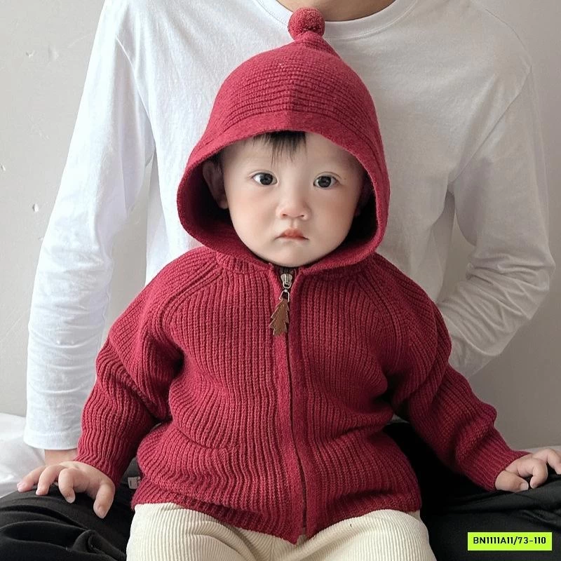 KHOÁC LEN LIỀN MŨ KHÓA KÉO