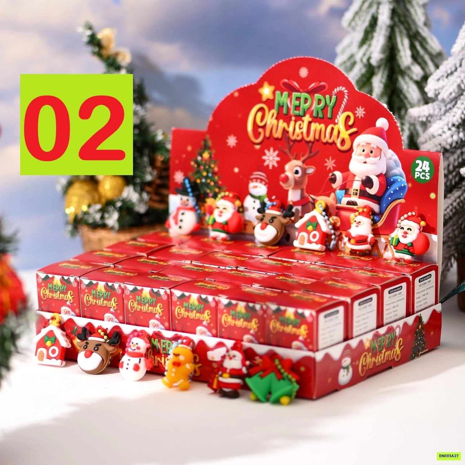 SÉT TÚI MÙ NOEL 24 BOX