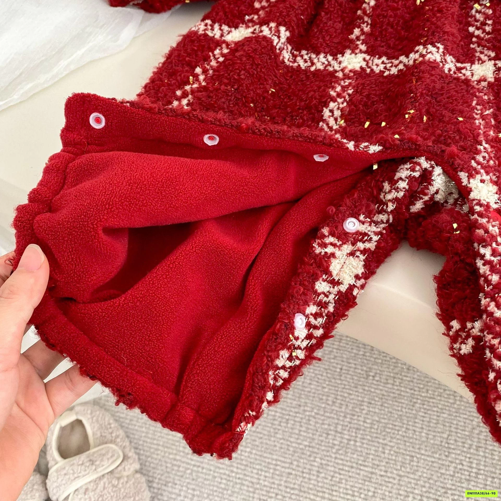 BODY DẠ ĐỎ LÓT LÔNG CỪU