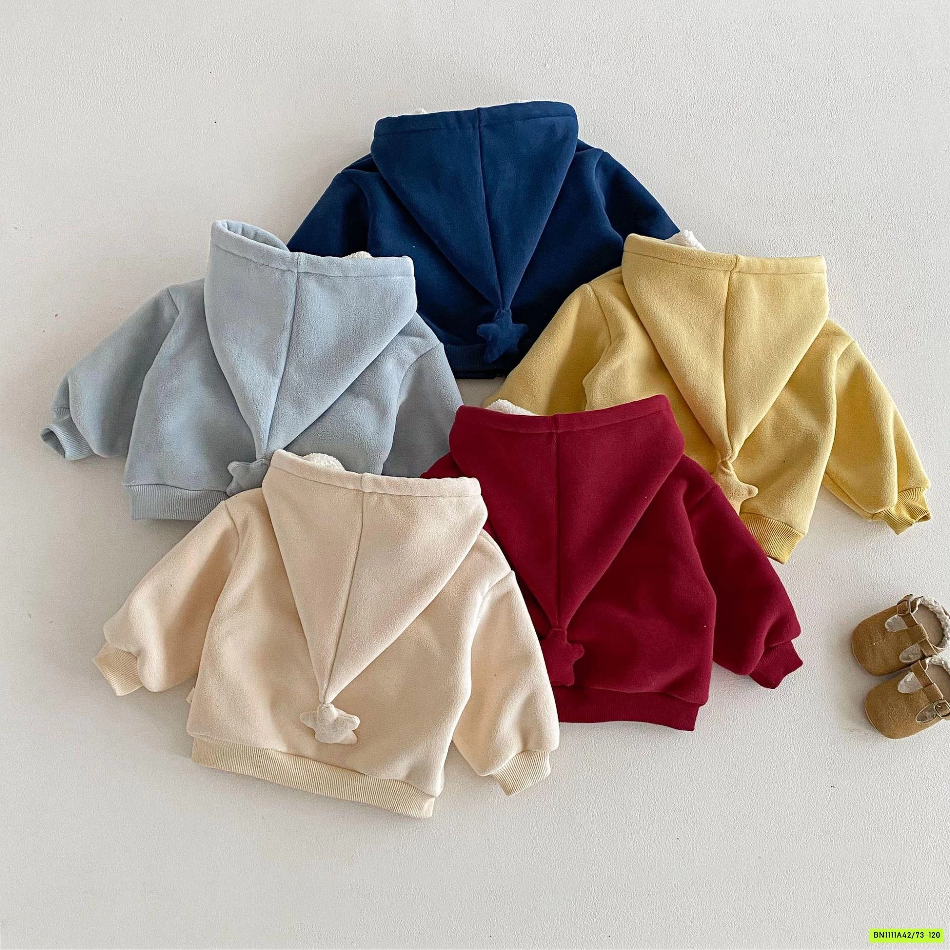 KHOÁC NỈ LÓT LÔNG CỪU THÊU CÚN