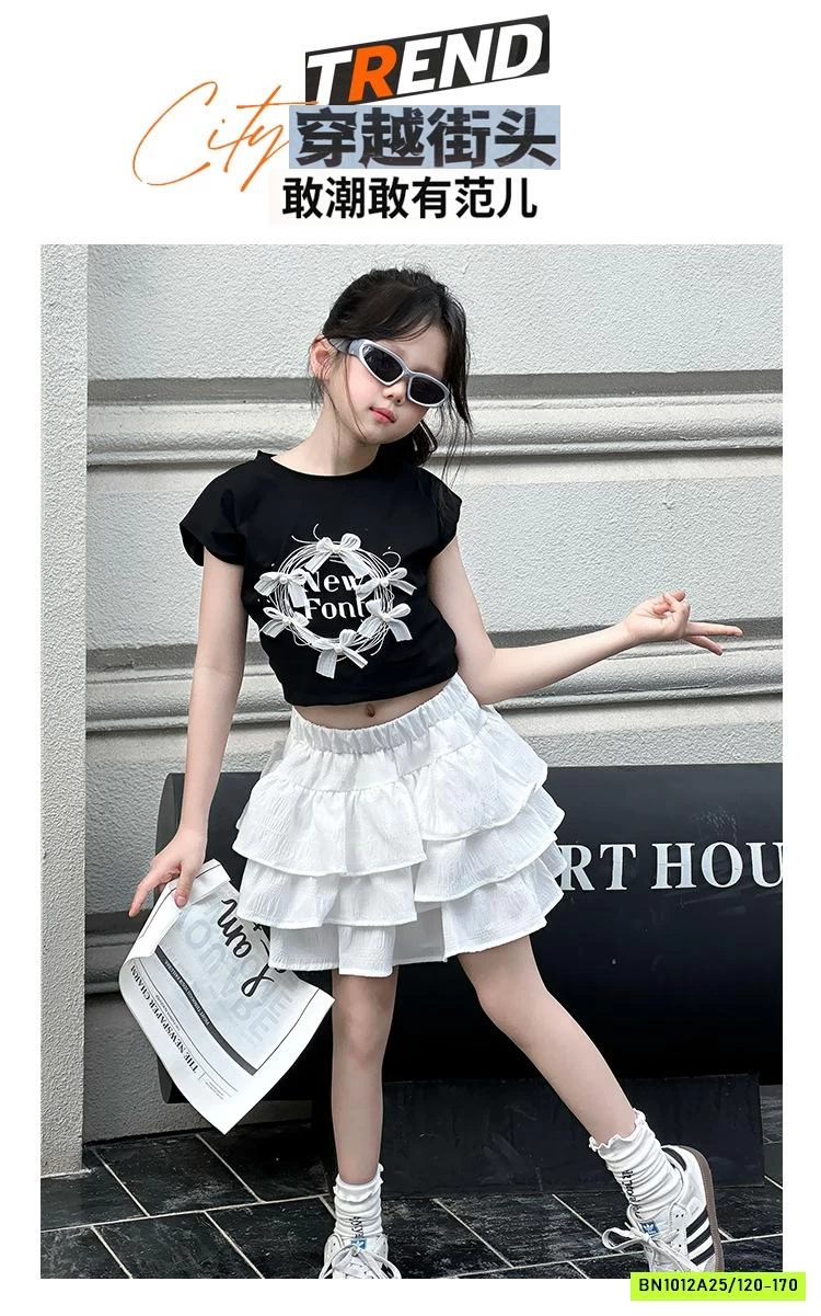 CROPTOP GẮN NƠ MIX CV XẾP TẦNG