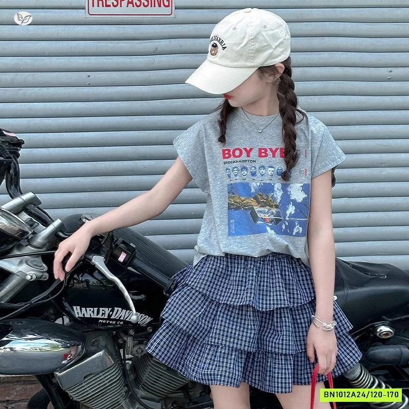 ÁO XÁM MIX CV CARO XẾP TẦNG