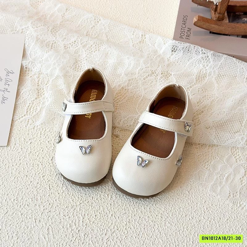 GIÀY BÚP BÊ GẮN BƯỚM 3D