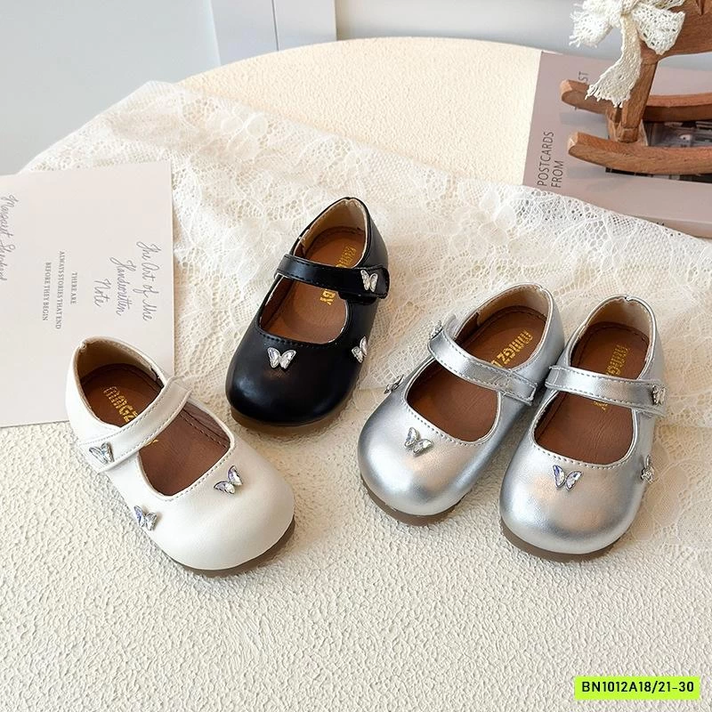 GIÀY BÚP BÊ GẮN BƯỚM 3D