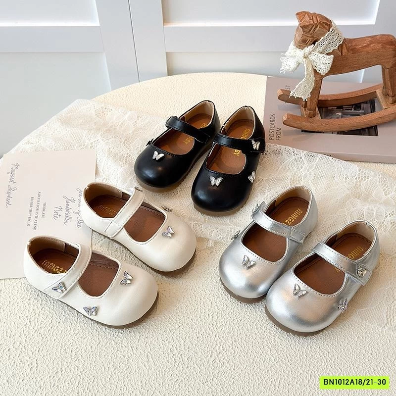 GIÀY BÚP BÊ GẮN BƯỚM 3D