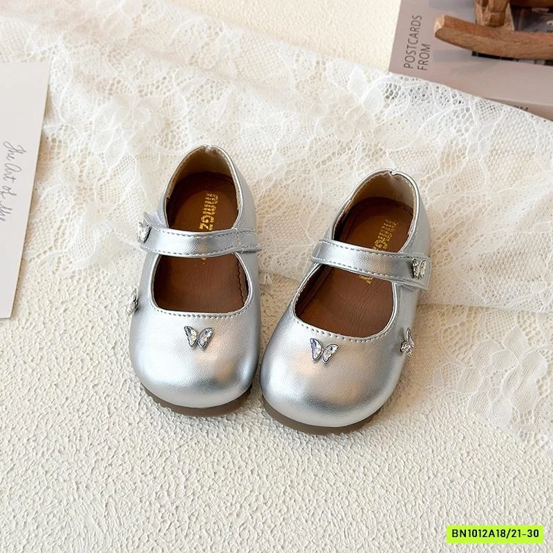 GIÀY BÚP BÊ GẮN BƯỚM 3D