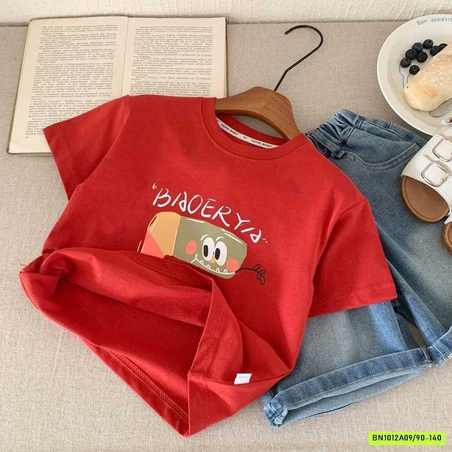 ÁO THUN ĐỎ IN HÌNH RẮN SẮC MÀU