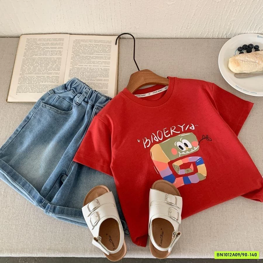 ÁO THUN ĐỎ IN HÌNH RẮN SẮC MÀU