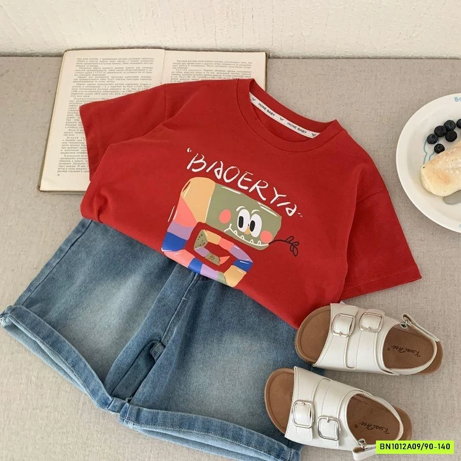 ÁO THUN ĐỎ IN HÌNH RẮN SẮC MÀU