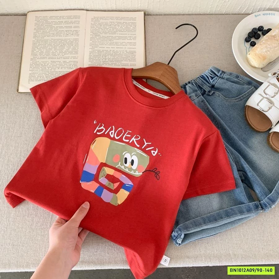 ÁO THUN ĐỎ IN HÌNH RẮN SẮC MÀU