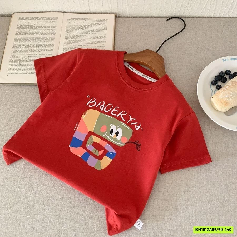 ÁO THUN ĐỎ IN HÌNH RẮN SẮC MÀU